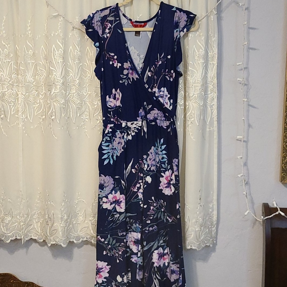 Blue jumpsuit